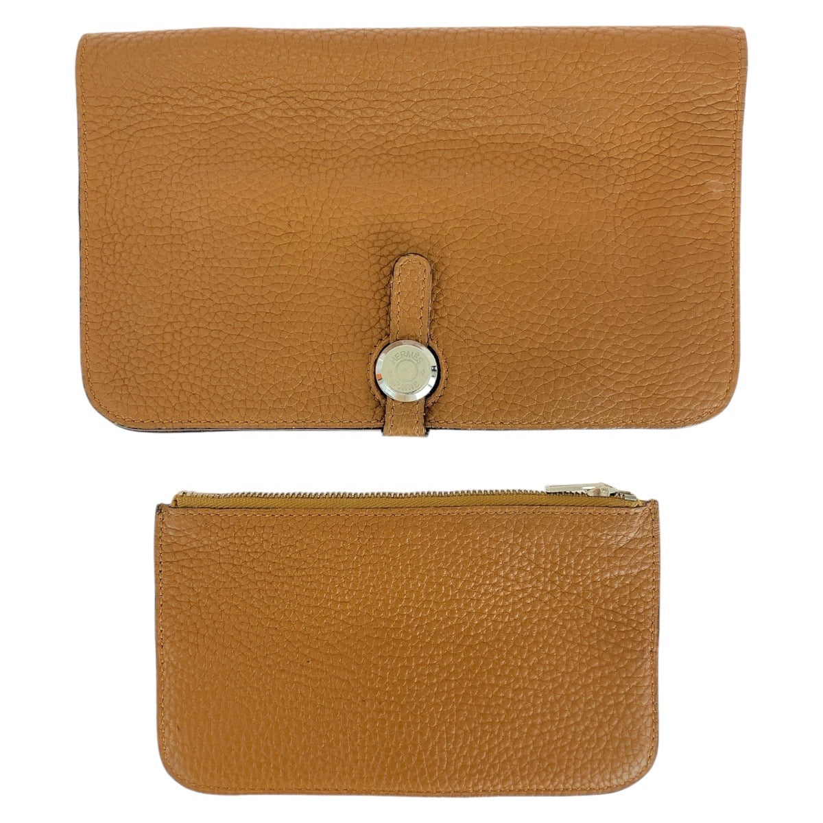 Hermes Dogon GM Long Wallet Light Brown