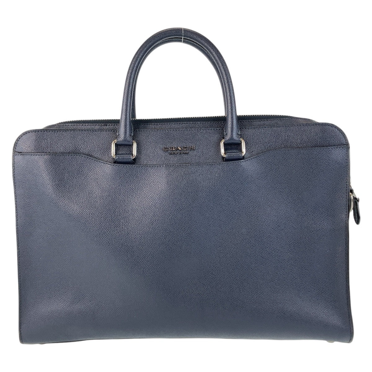 Coach Leather Business Briefcase Navy