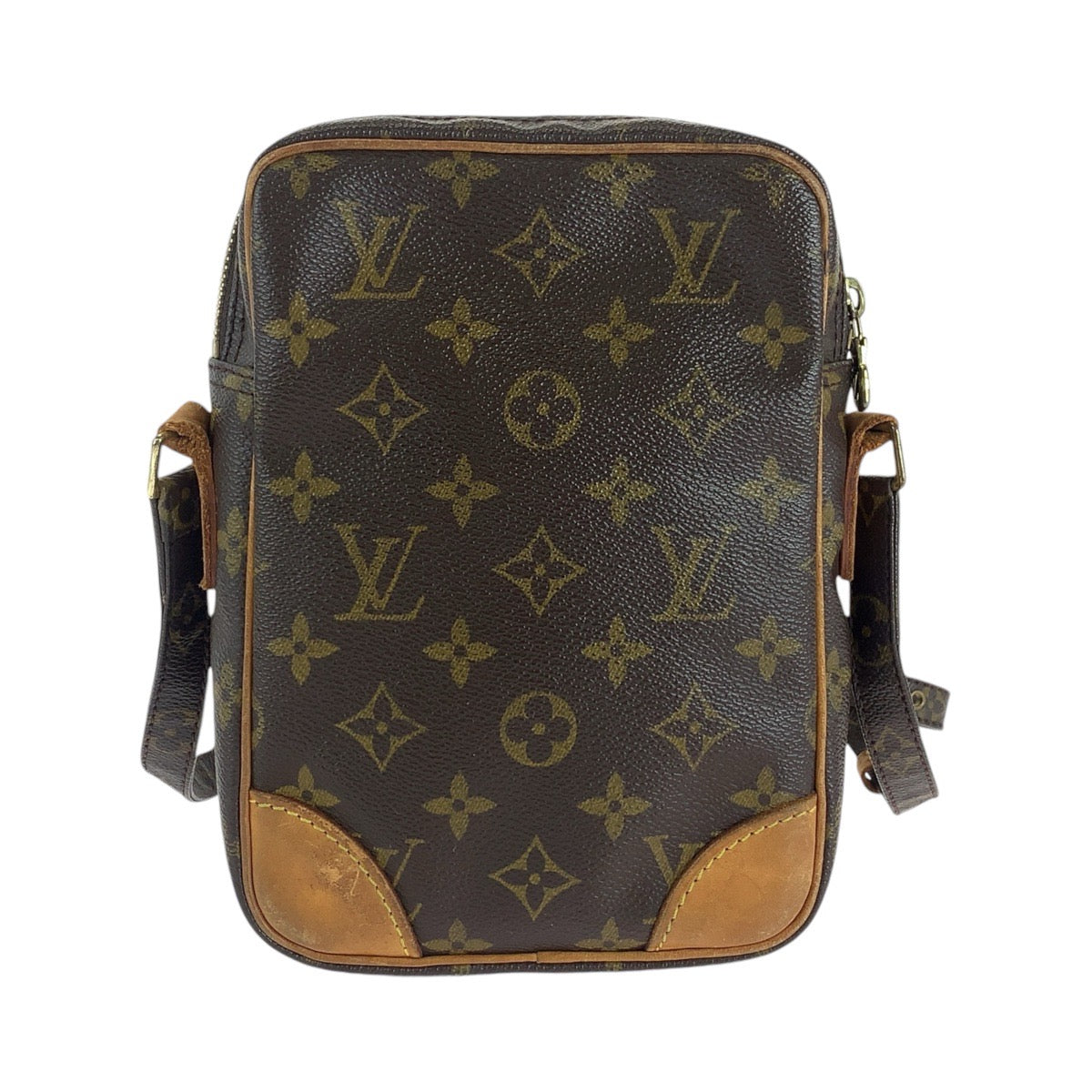 Louis Vuitton Danube Brown PVC Leather Shoulder Bag