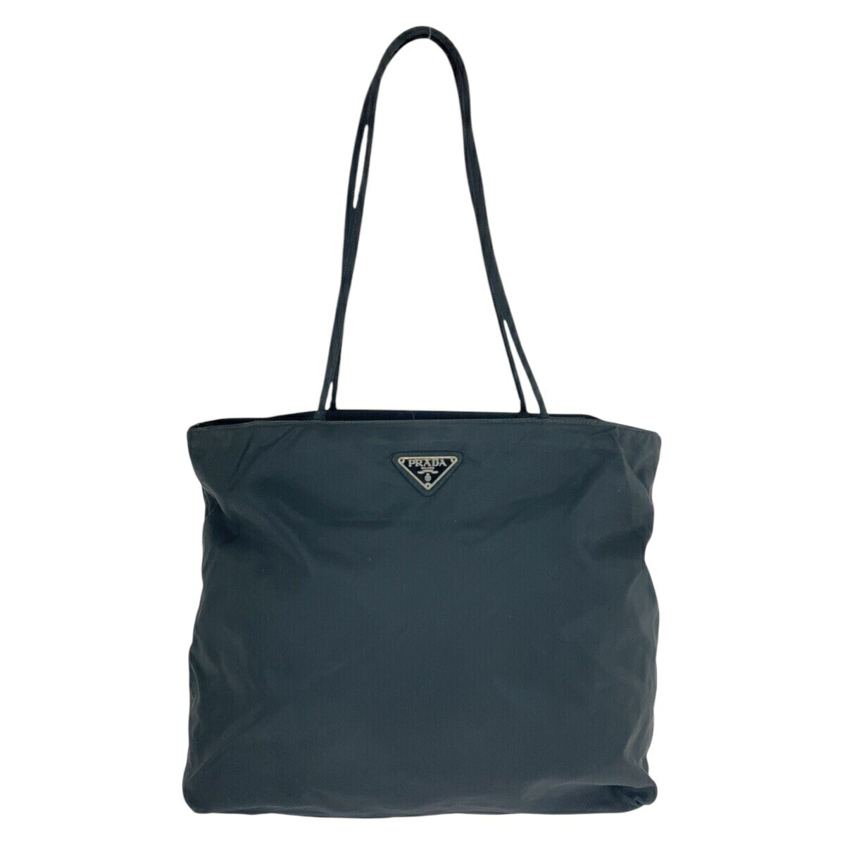 Prada Nylon Tessuto Triangle Logo Tote Bag