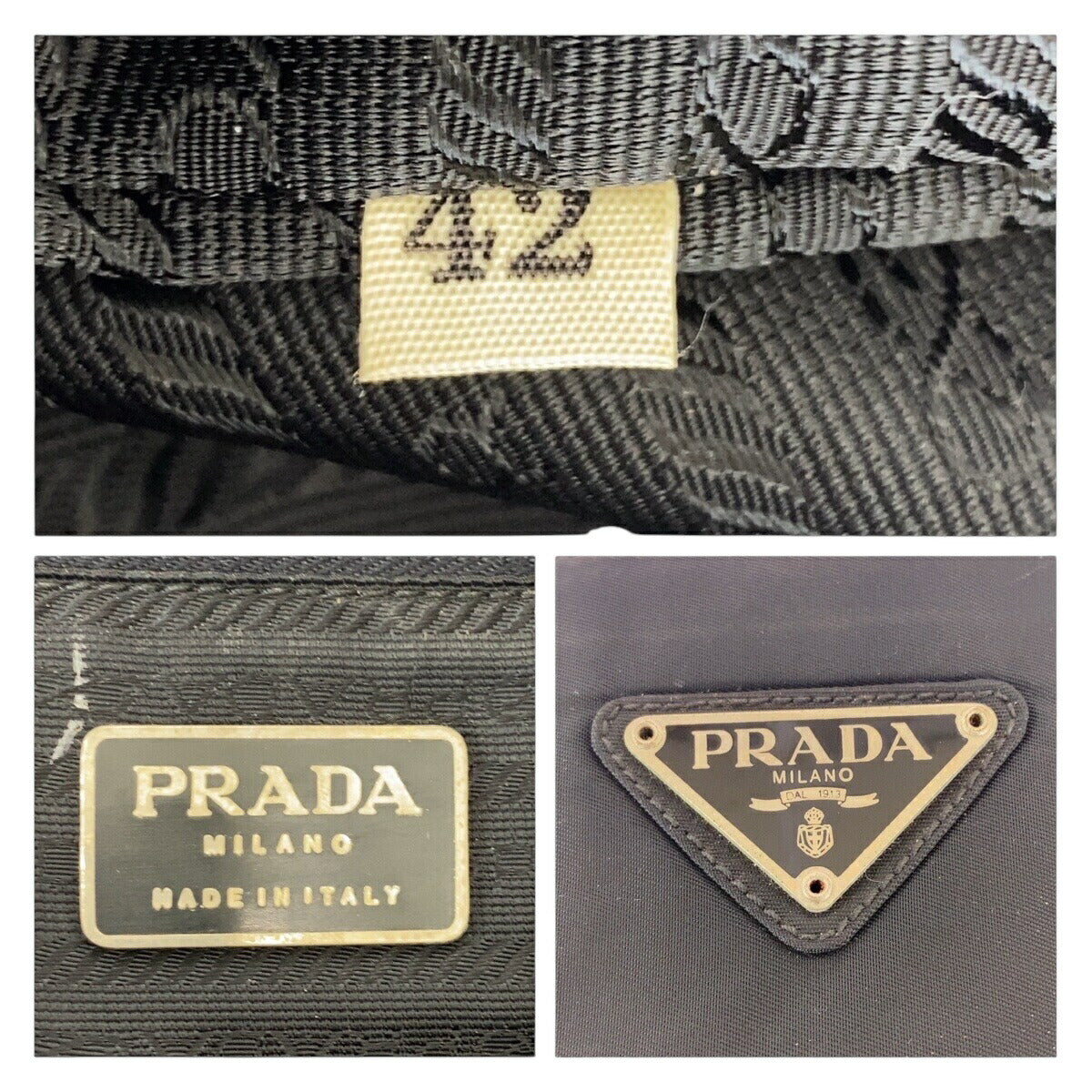 Prada Nylon Tessuto Triangle Logo Tote Bag