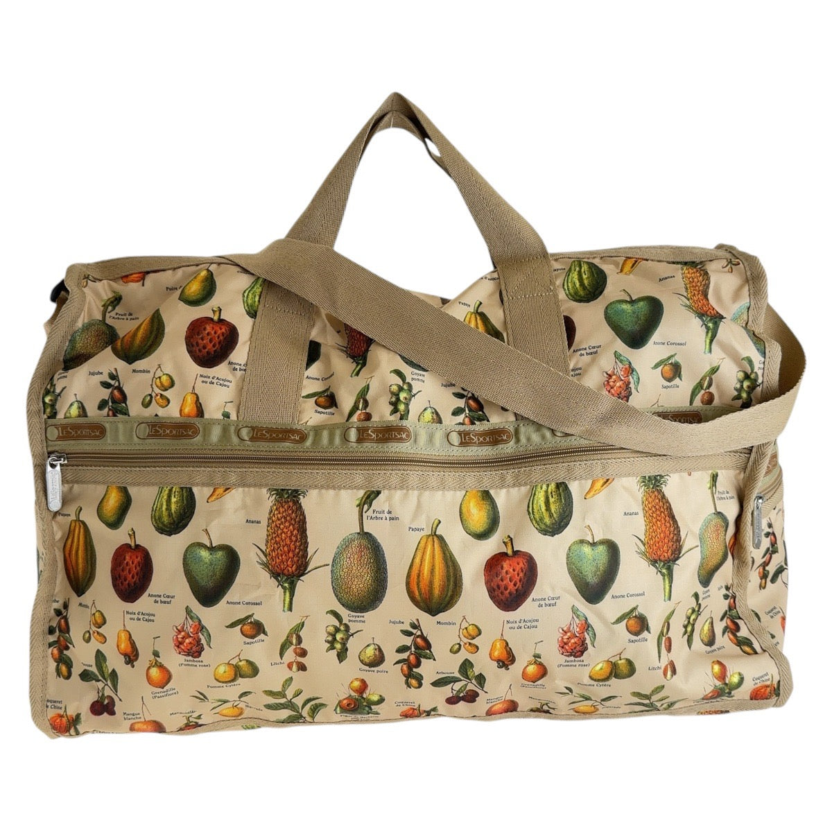 LeSportsac Nylon Fruit Pattern Boston Bag