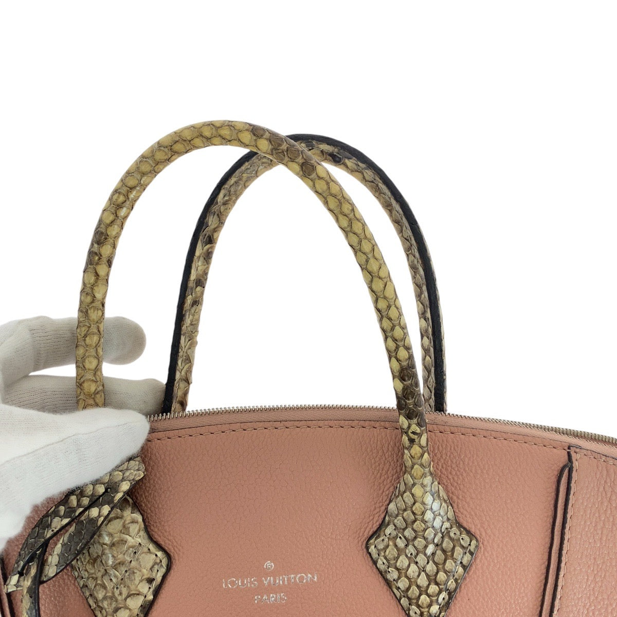 Louis Vuitton Lockit PM Leather Python Tote