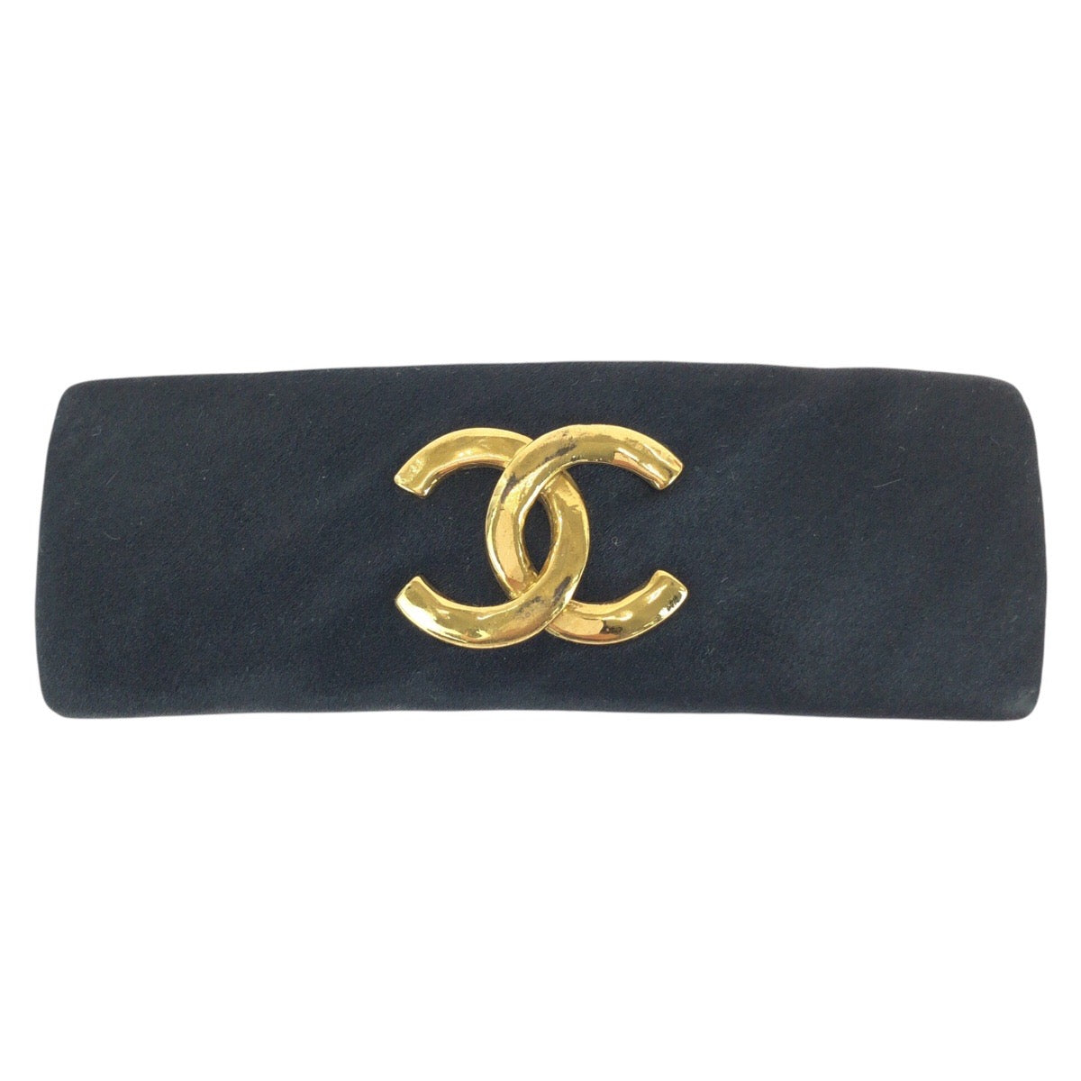 Chanel Vintage Satin Coco Mark Barrette