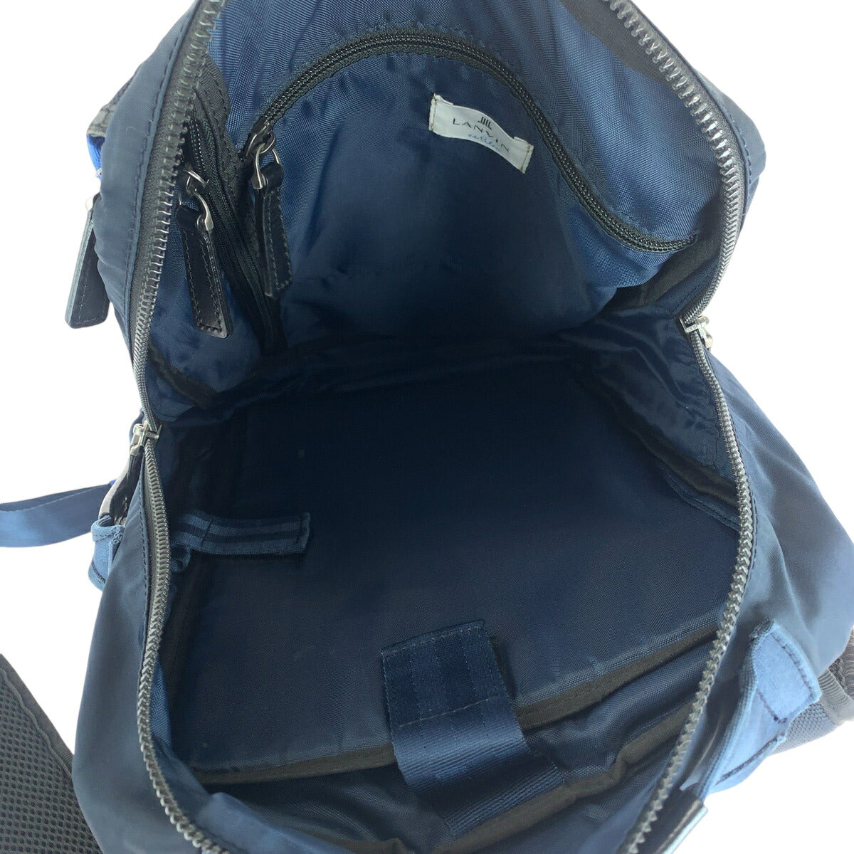 LANVIN en Bleu Canvas 2way Backpack