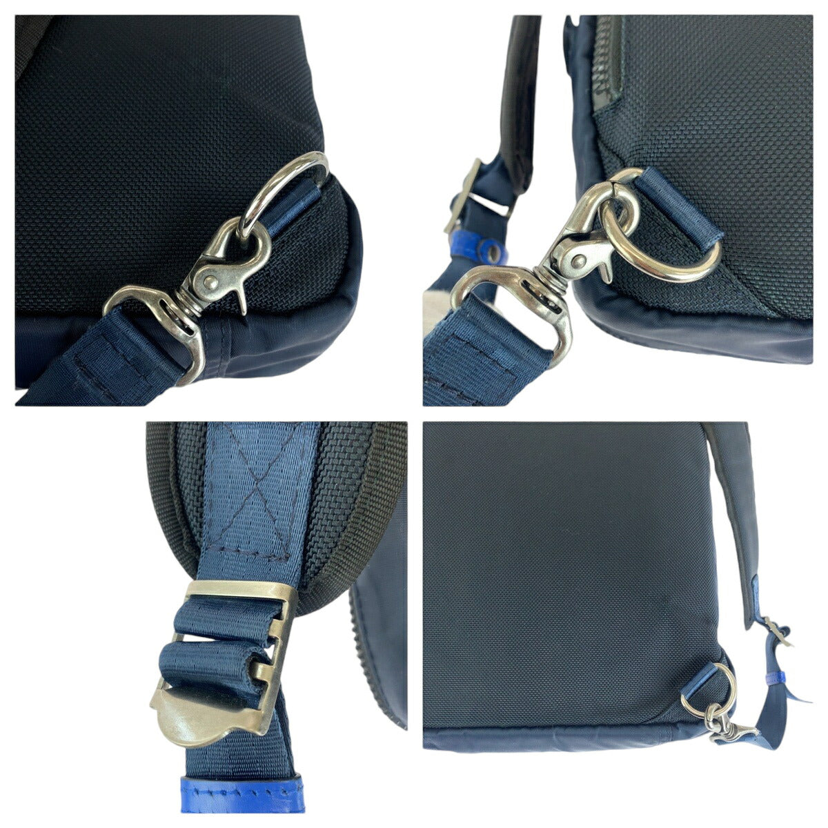 LANVIN en Bleu Canvas 2way Backpack