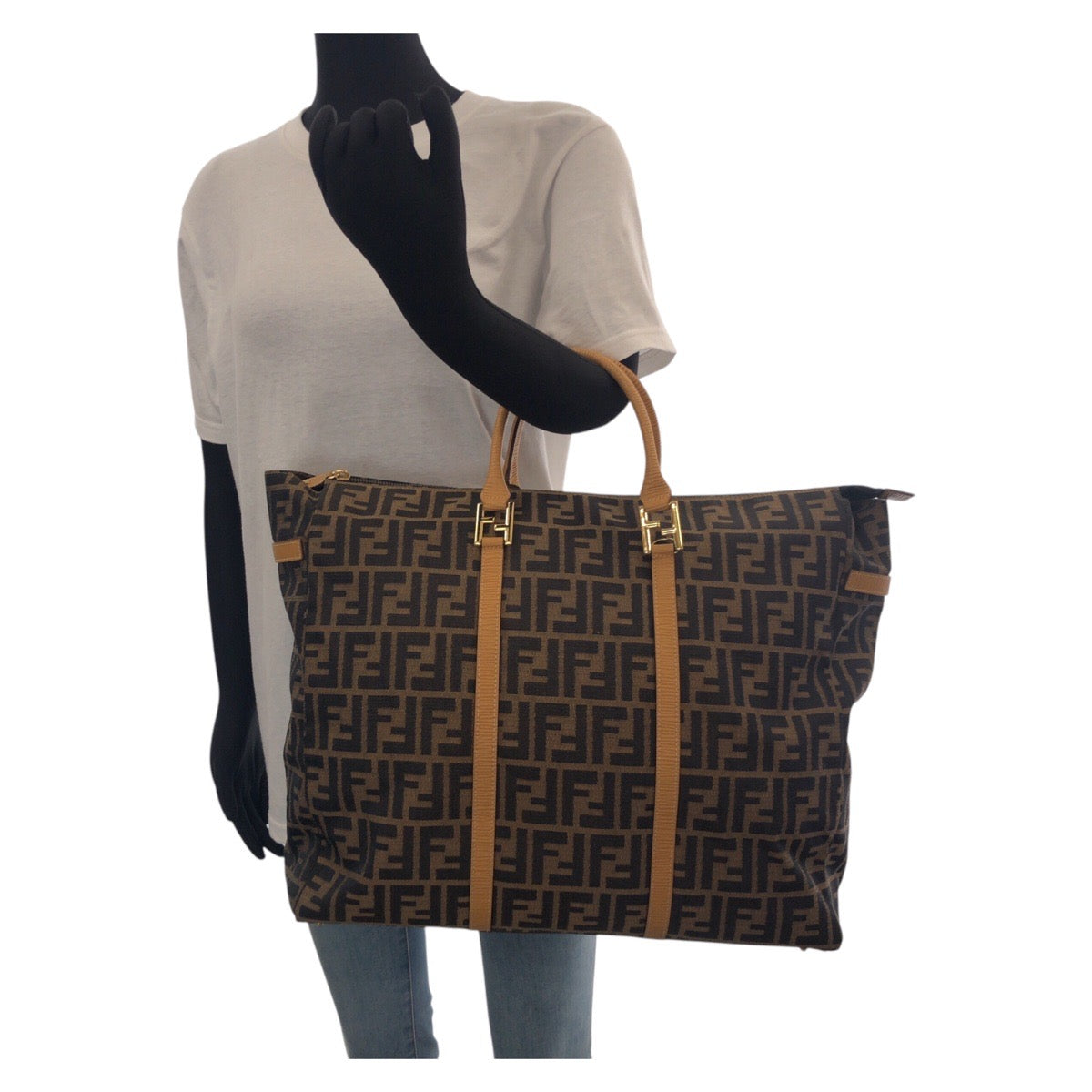 Fendi Vintage Zucca Canvas 2WAY Tote Bag