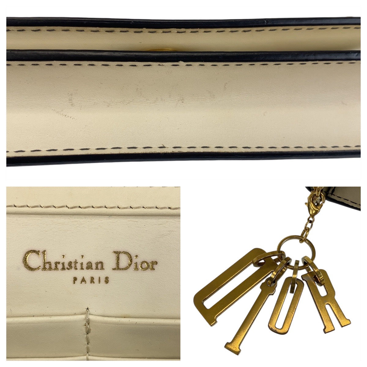 Dior Leather Cannage Studded Shoulder Bag