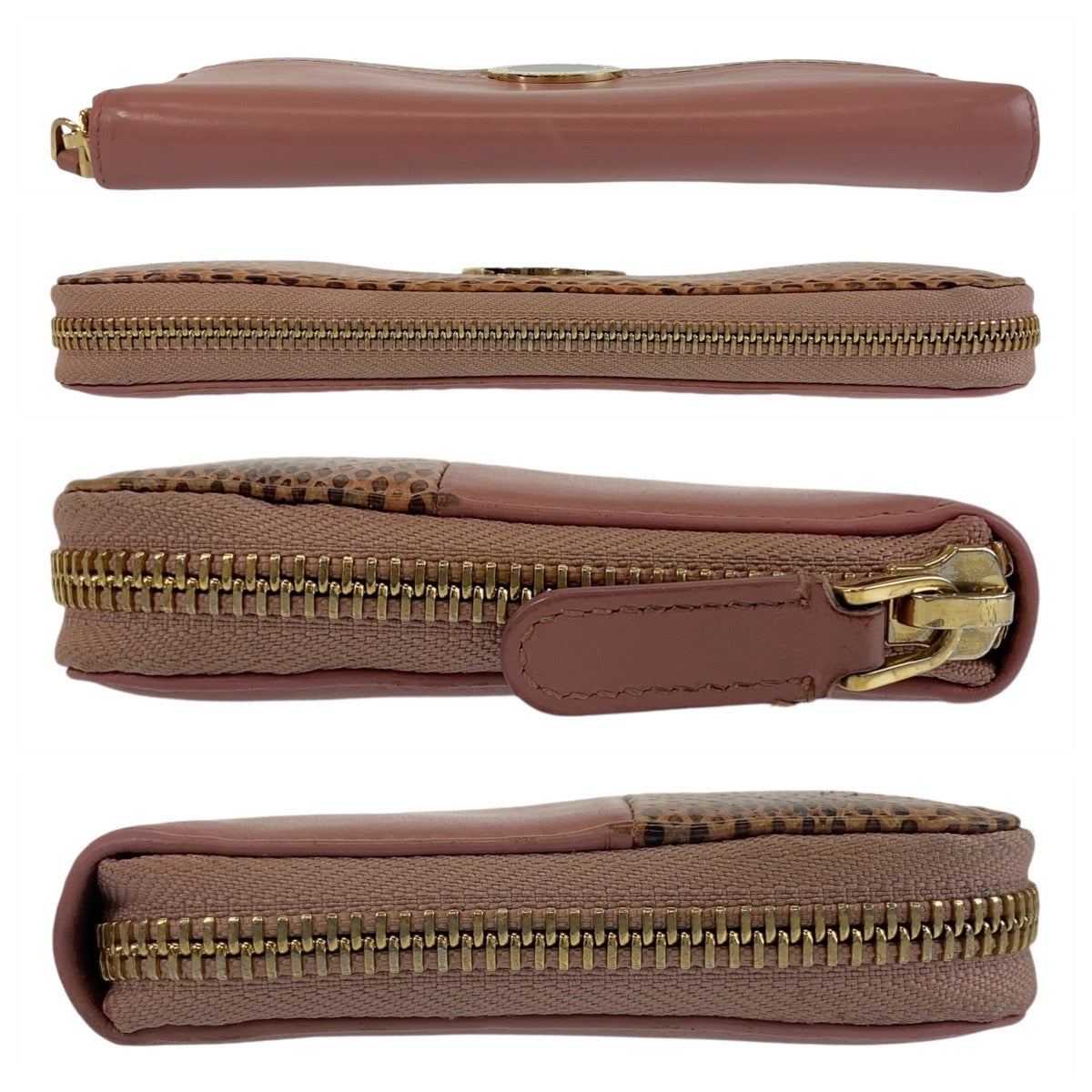 Bvlgari Leather Python Long Wallet