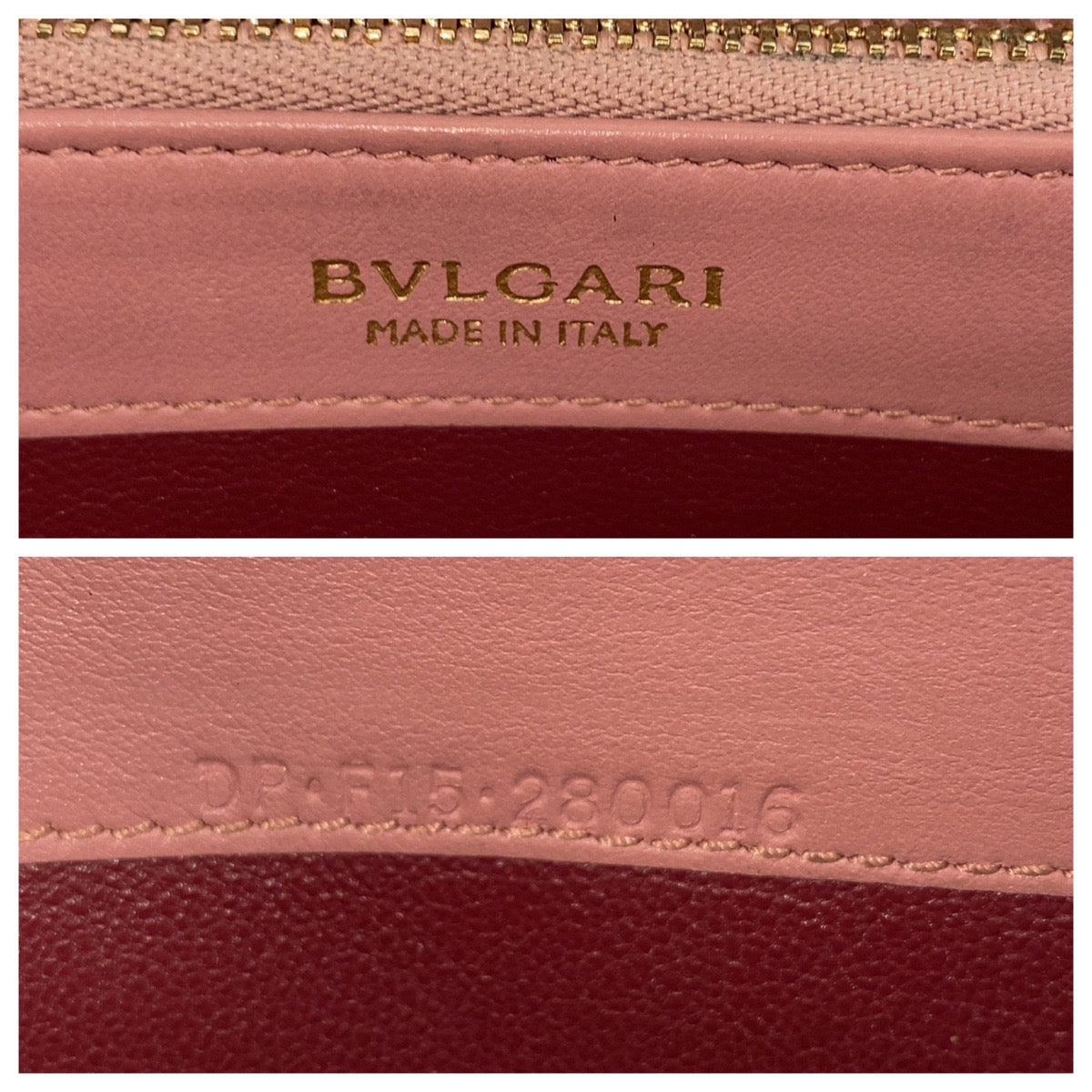 Bvlgari Leather Python Long Wallet