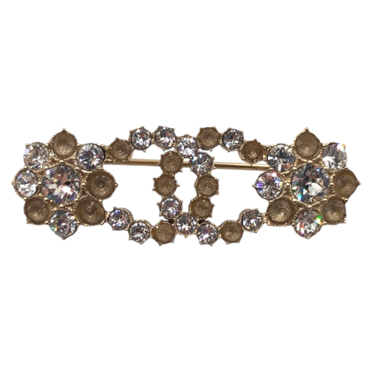 Chanel Rhinestone Coco Mark Brooch