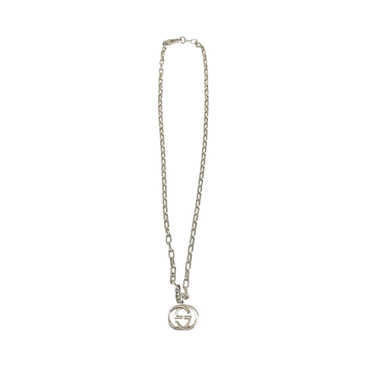 Gucci Interlocking Silver SV925 Necklace Pendant