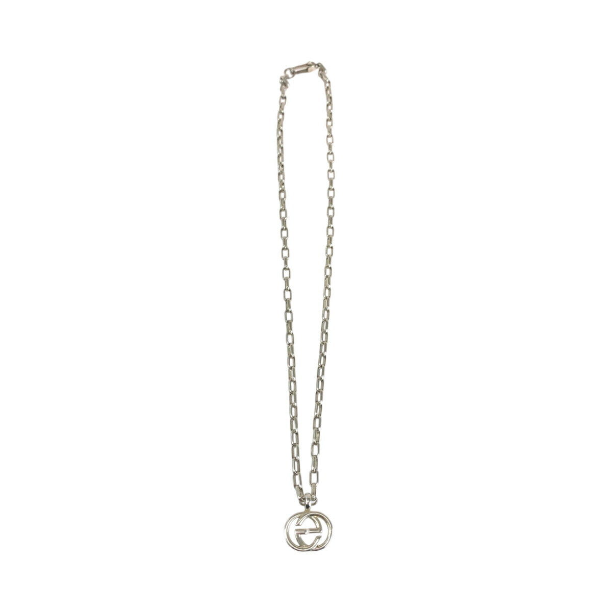 Gucci Interlocking Silver SV925 Necklace Pendant