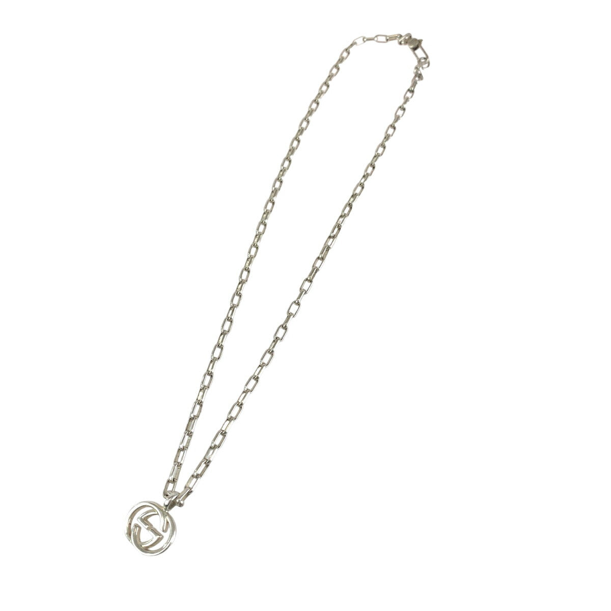 Gucci Interlocking Silver SV925 Necklace Pendant