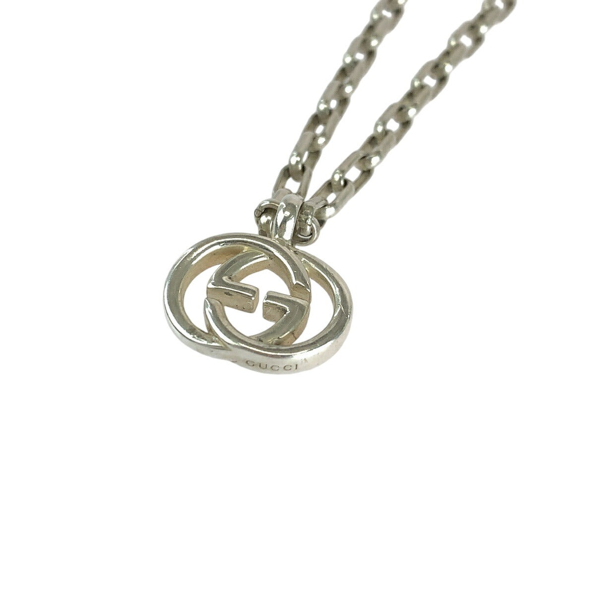 Gucci Interlocking Silver SV925 Necklace Pendant