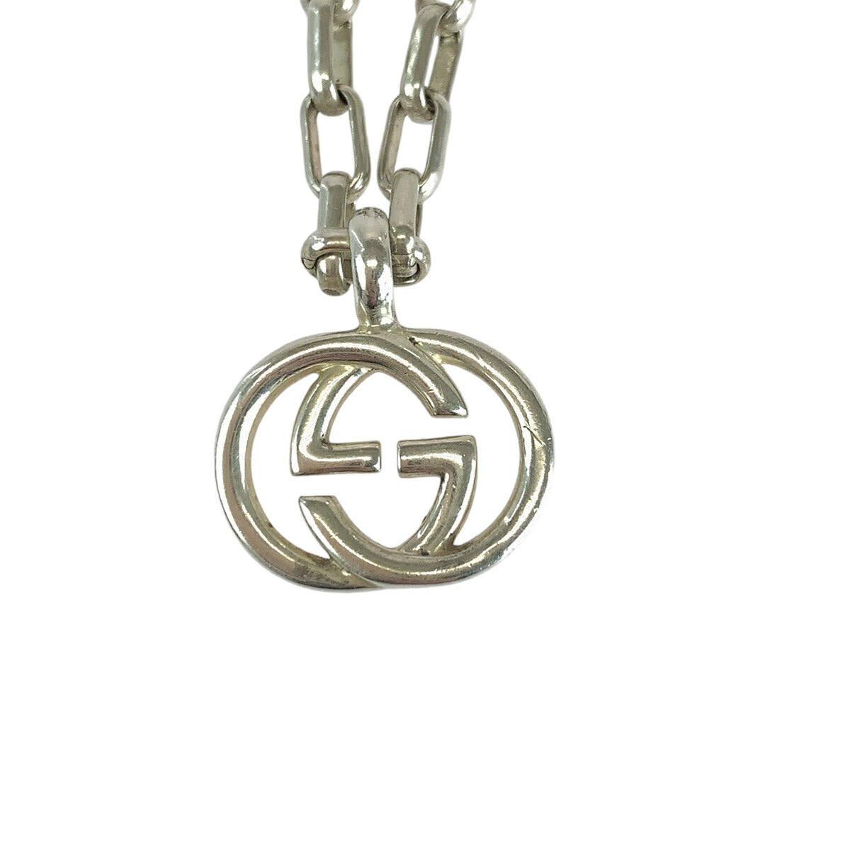 Gucci Interlocking Silver SV925 Necklace Pendant