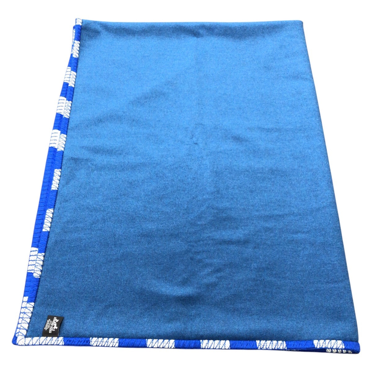 Hermes Cheval Natte Cashmere Blanket Blue White