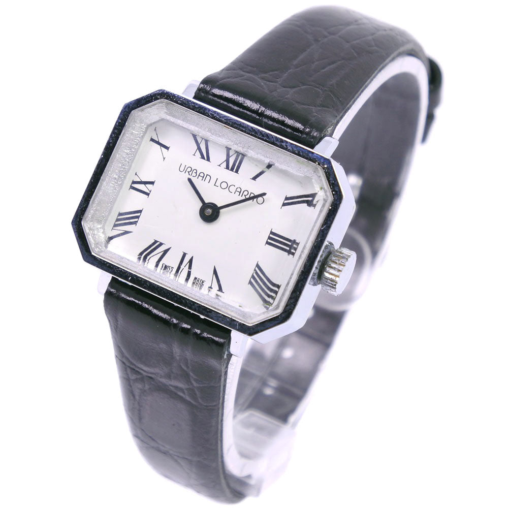 Urban Locarno Hand-winded Stainless Steel & Leather Watch with White Dial for Ladies [Used, Rank B]