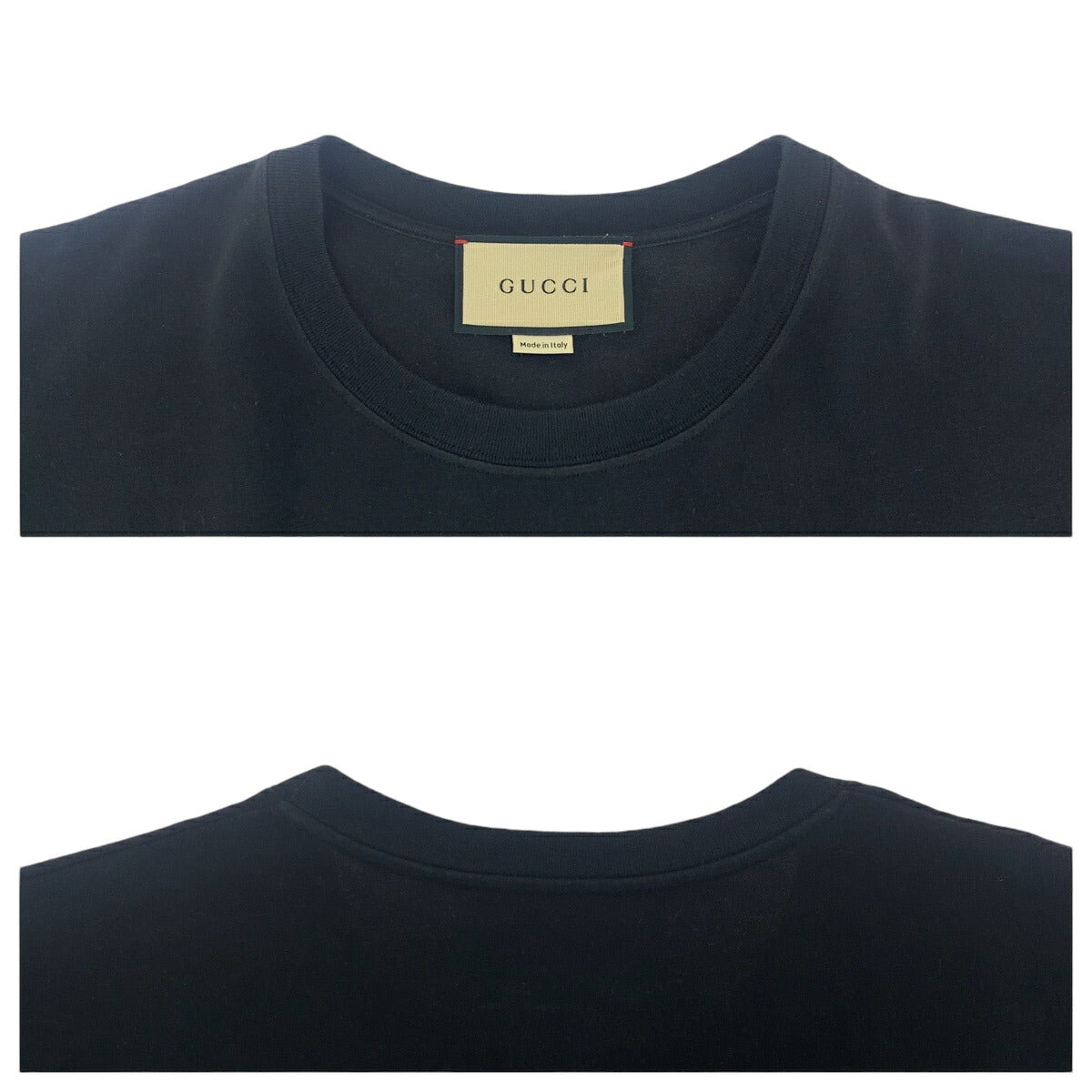 Gucci Logo Cotton T-Shirt Black S