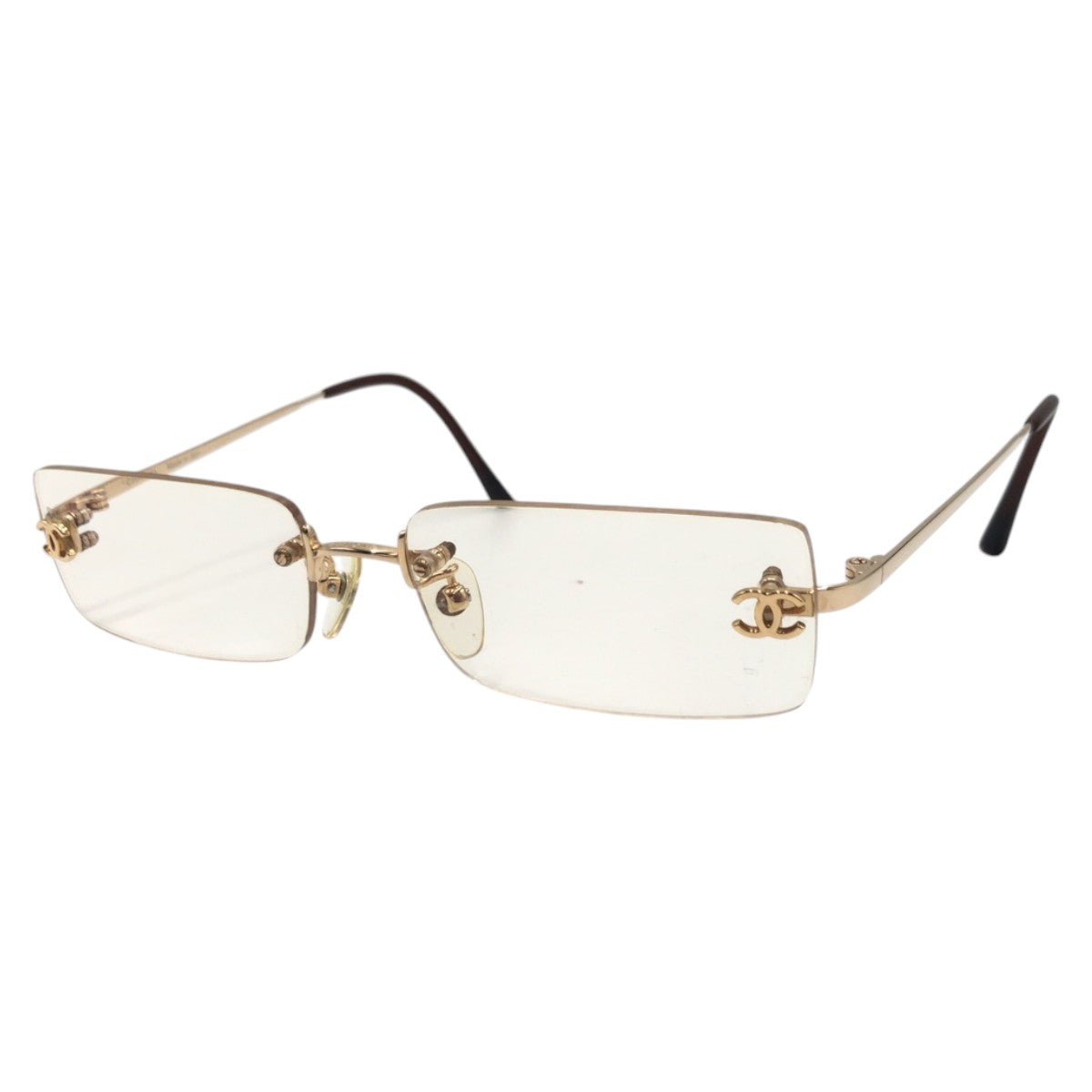 Chanel Coco Mark Frameless Metal Eyeglasses