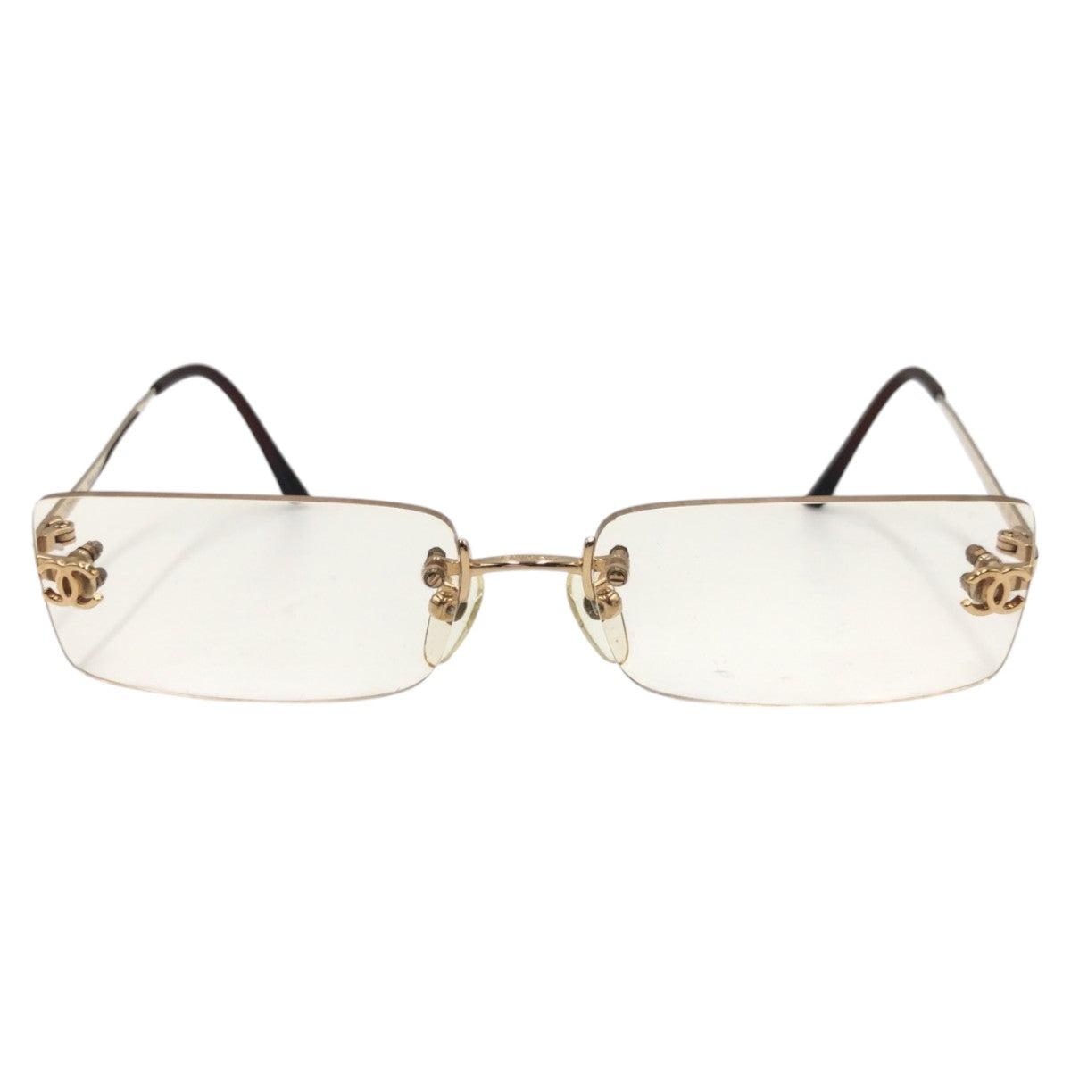 Chanel Coco Mark Frameless Metal Eyeglasses