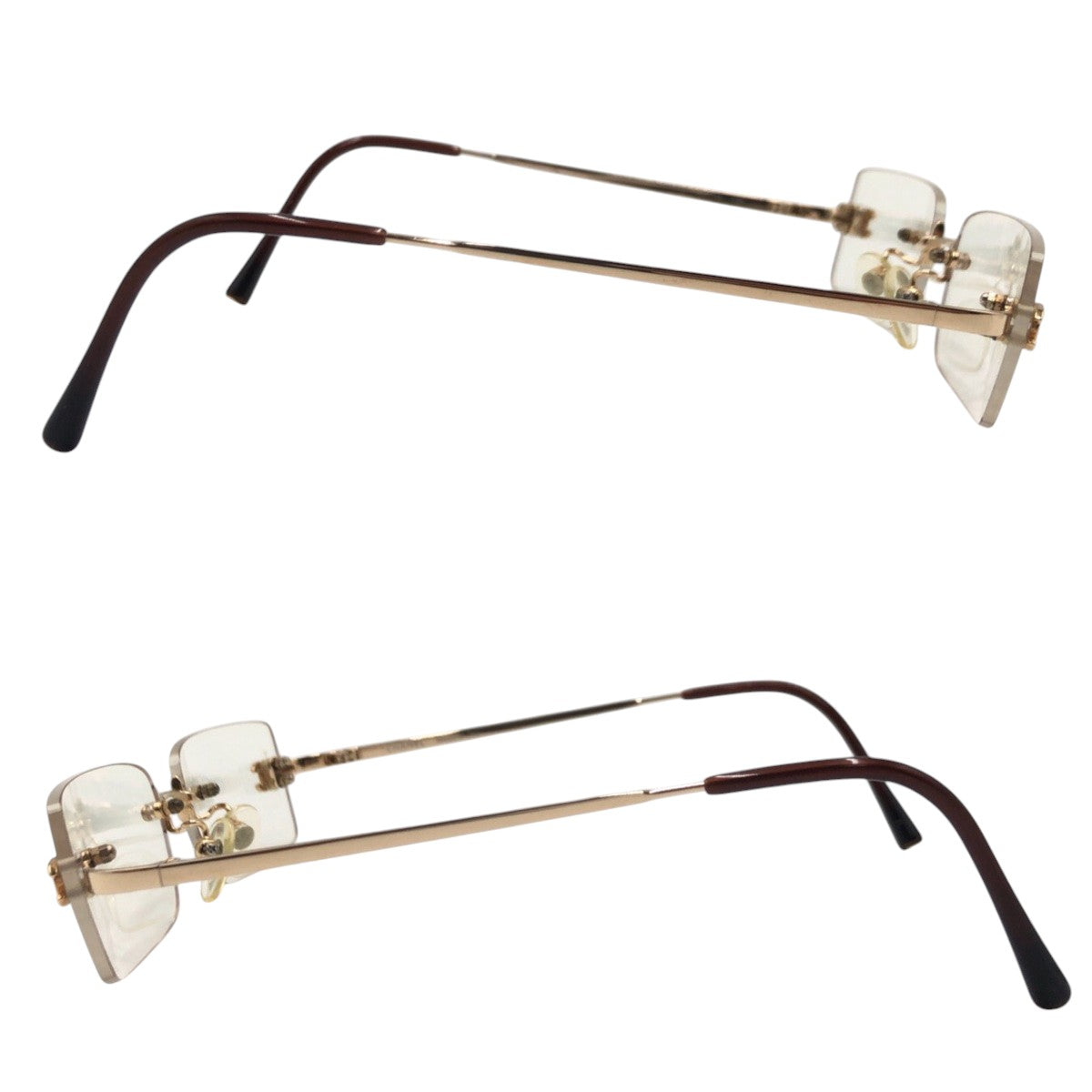 Chanel Coco Mark Frameless Metal Eyeglasses