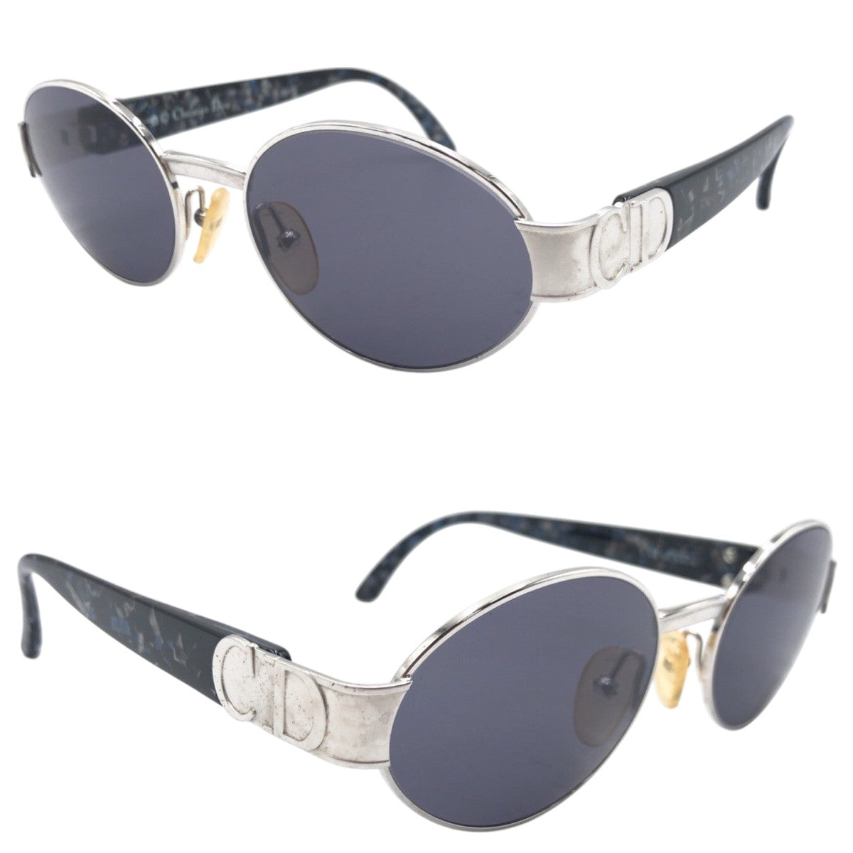 Dior Vintage CD Logo Round Sunglasses