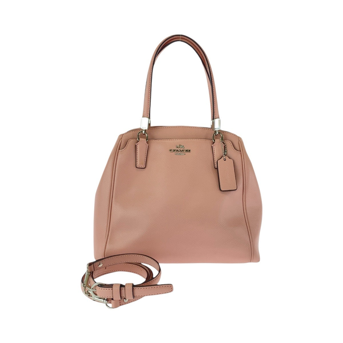 Coach Pink Leather 2way Handbag