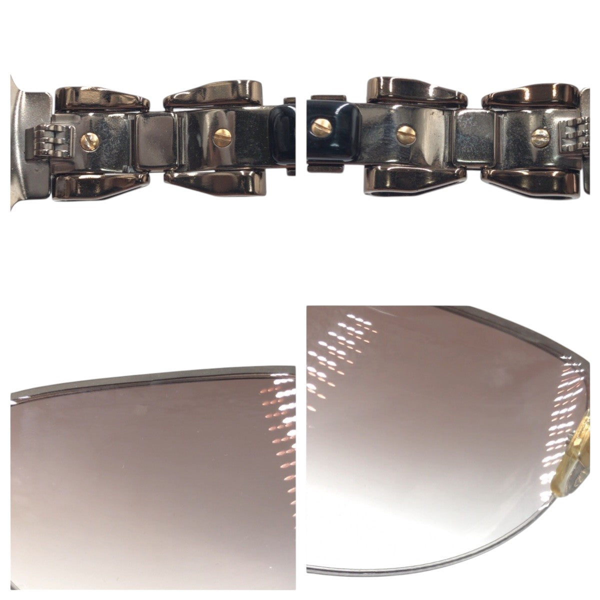 Gucci Ribbon Motif Metal Sunglasses GG 2821/F/S