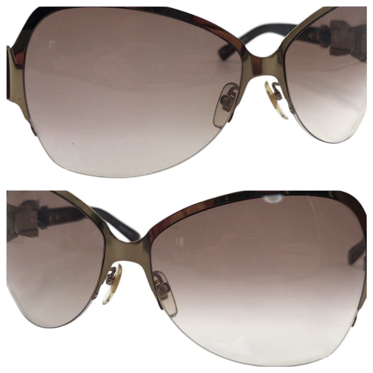 Gucci Ribbon Motif Metal Sunglasses GG 2821/F/S