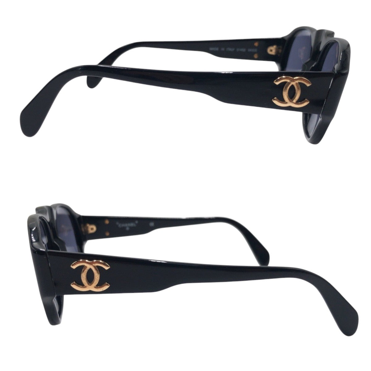 Chanel Vintage Coco Mark Plastic Sunglasses