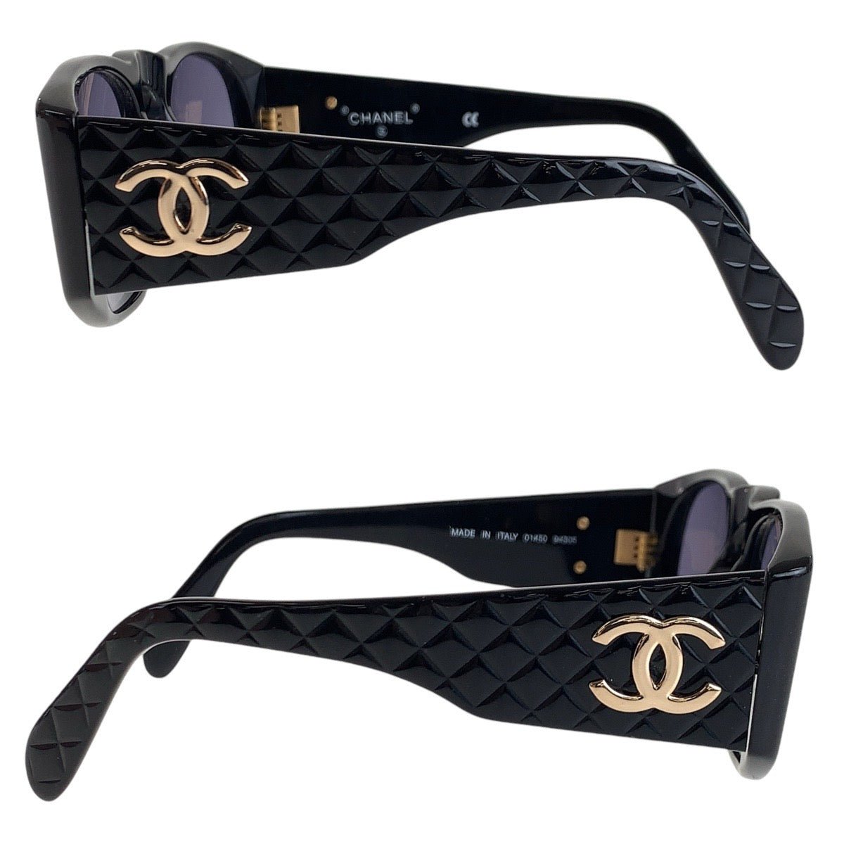 Chanel Vintage Matelasse Coco Mark Sunglasses