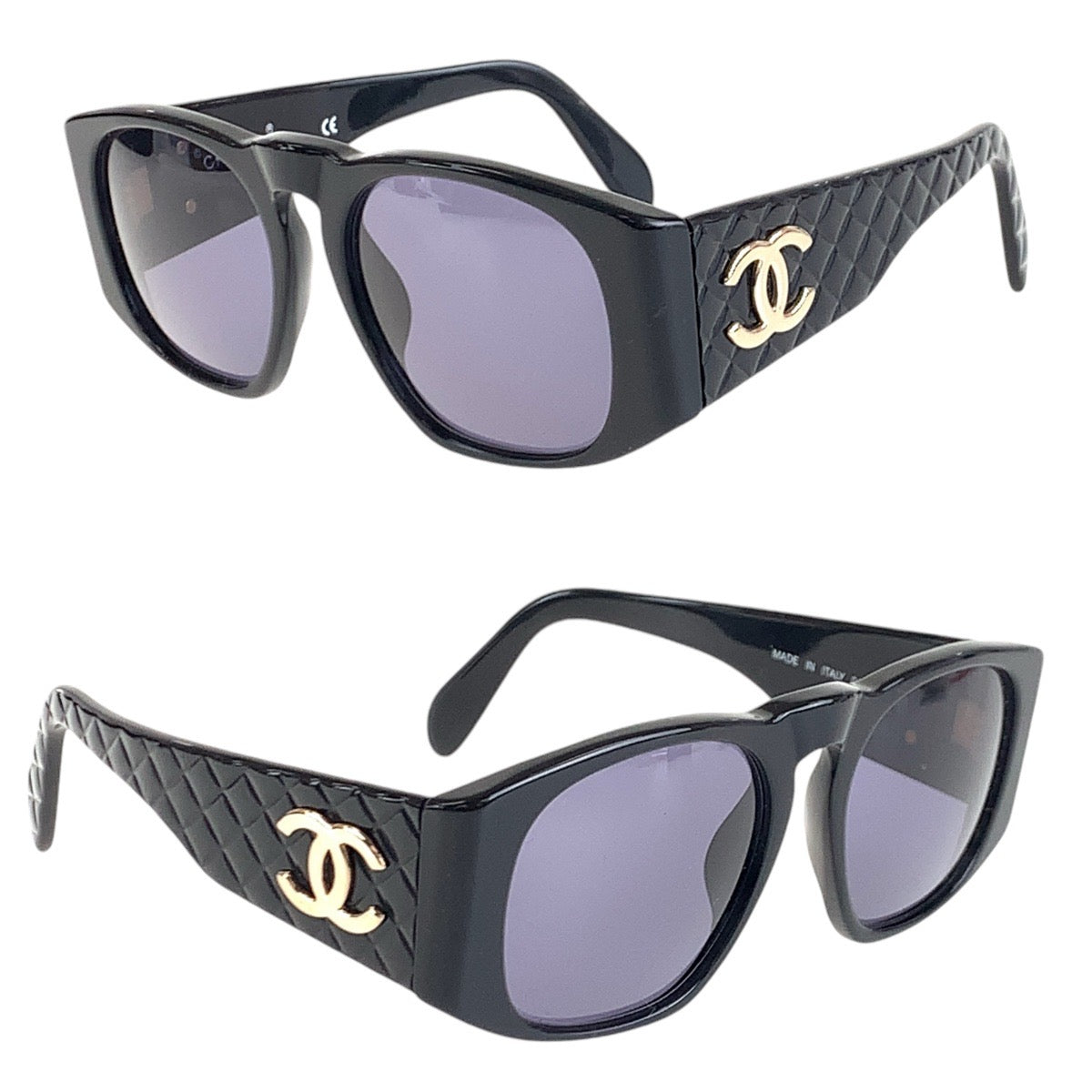 Chanel Vintage Matelasse Coco Mark Sunglasses