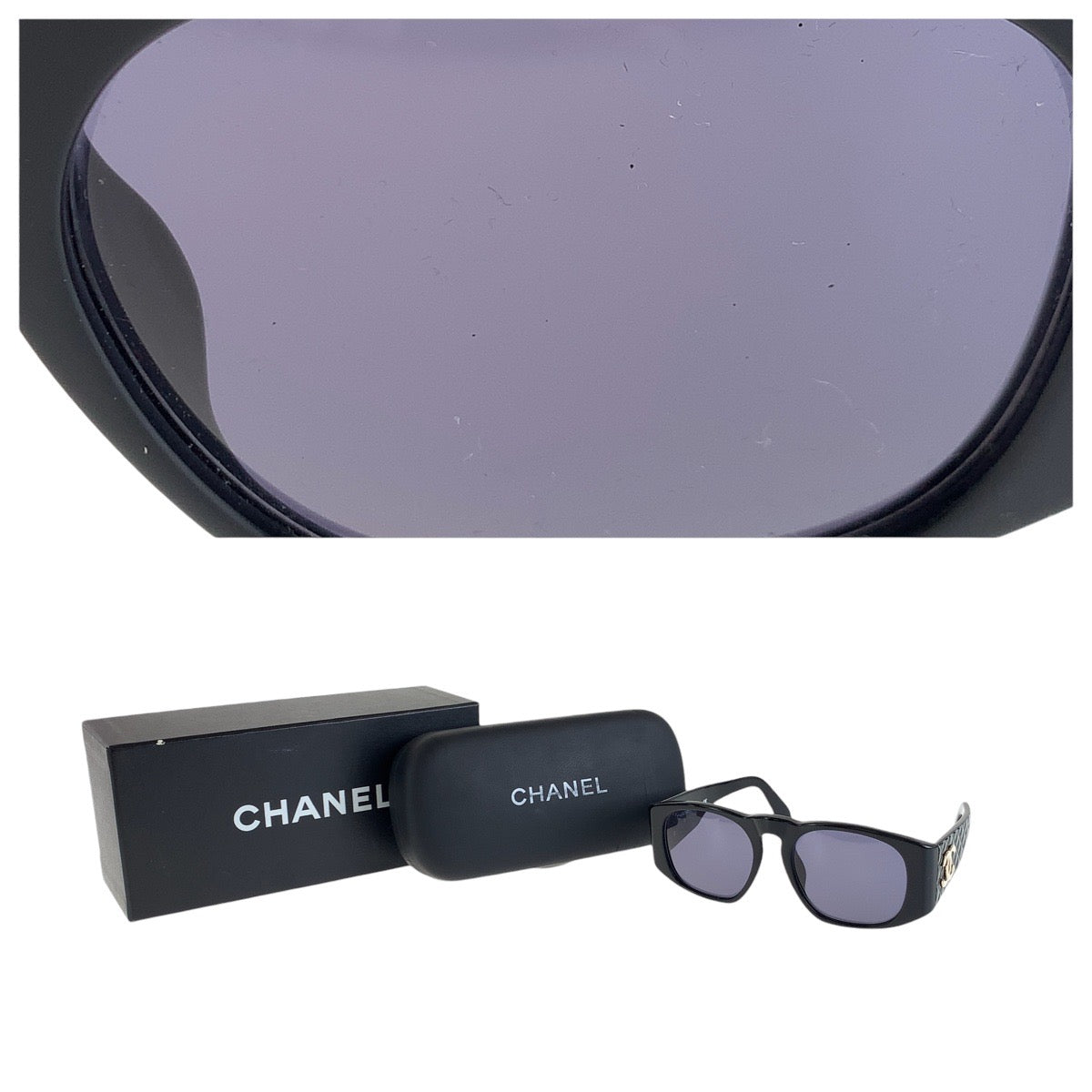 Chanel Vintage Matelasse Coco Mark Sunglasses