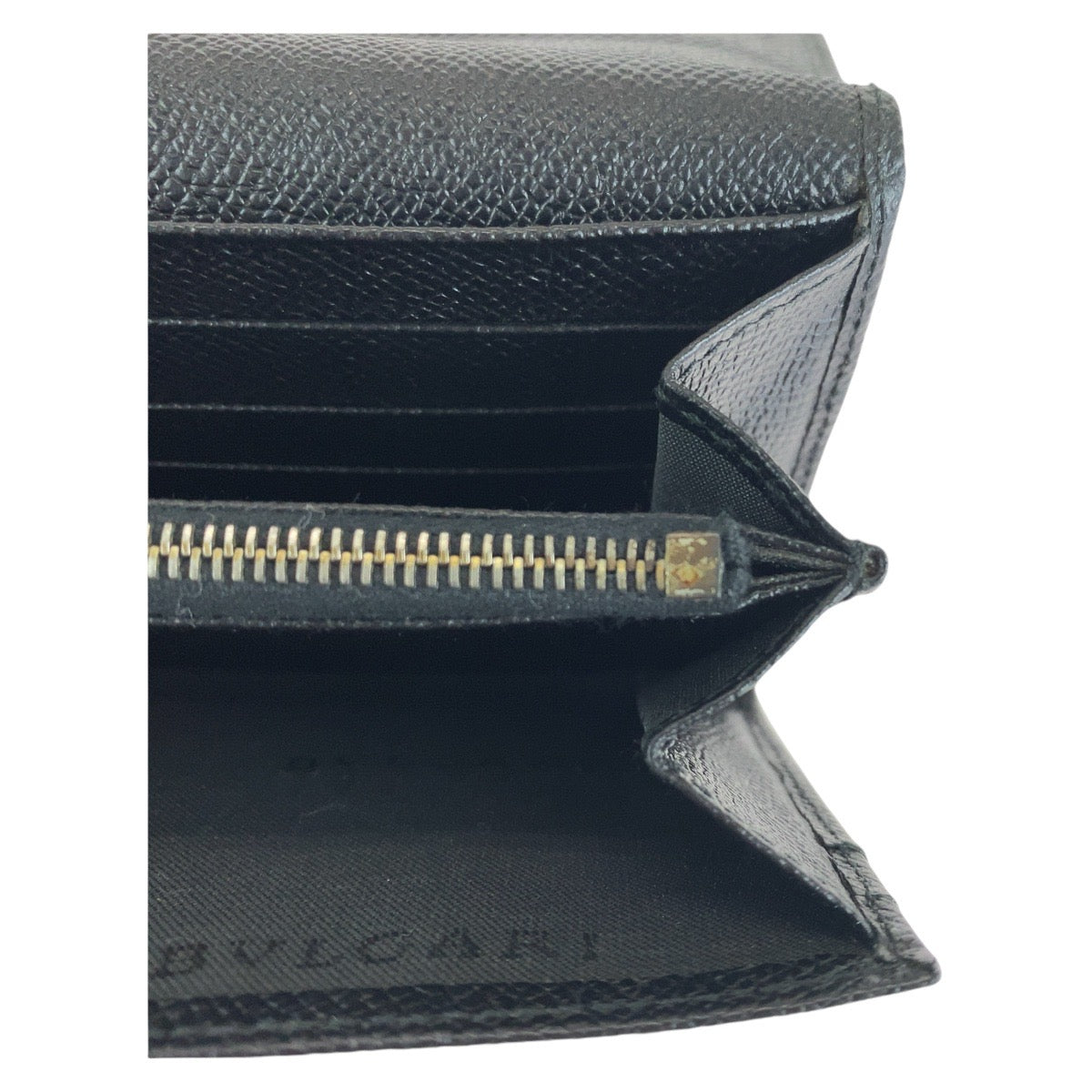 Bvlgari Black Leather Long Wallet