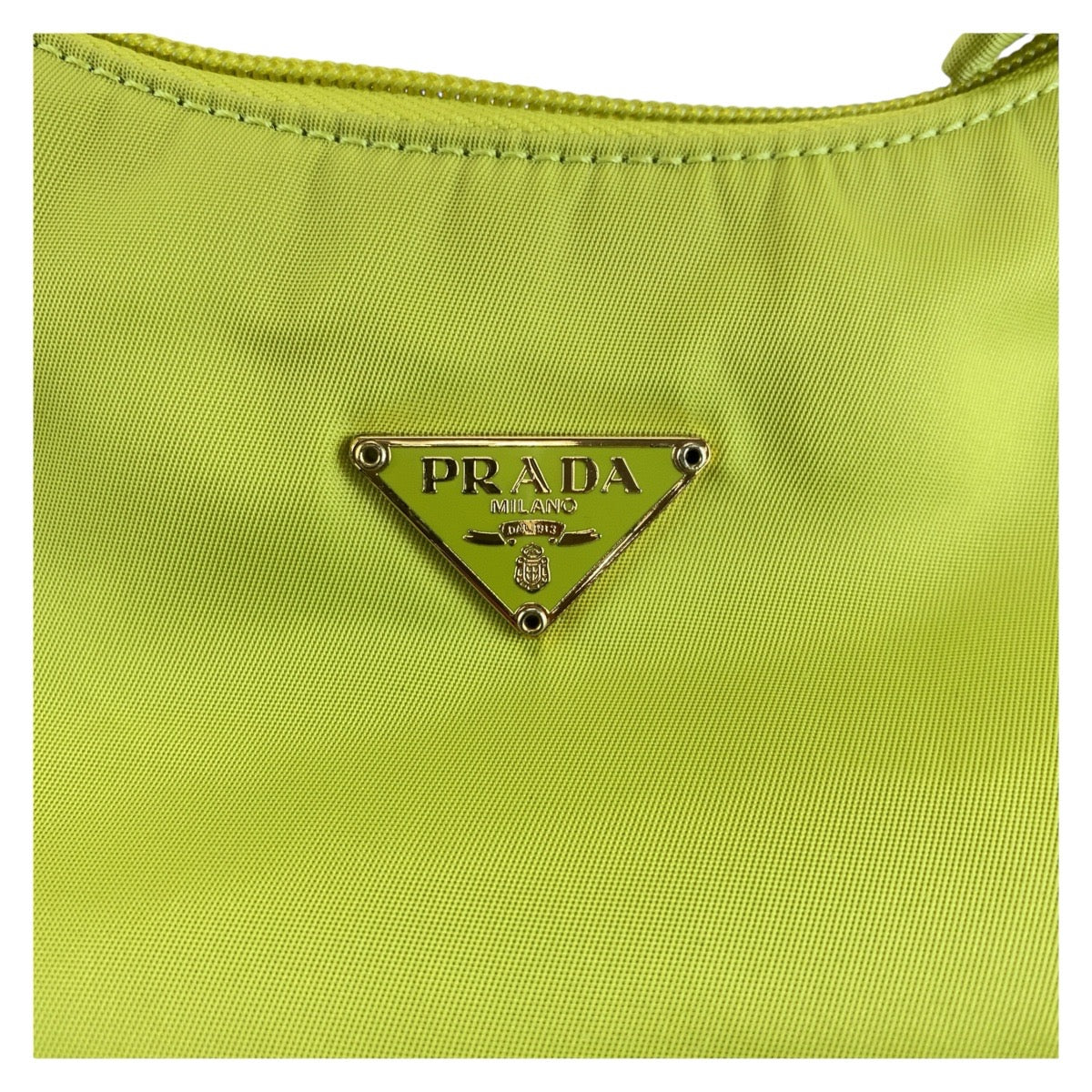 Prada Nylon Tessuto Triangle Plate Handbag