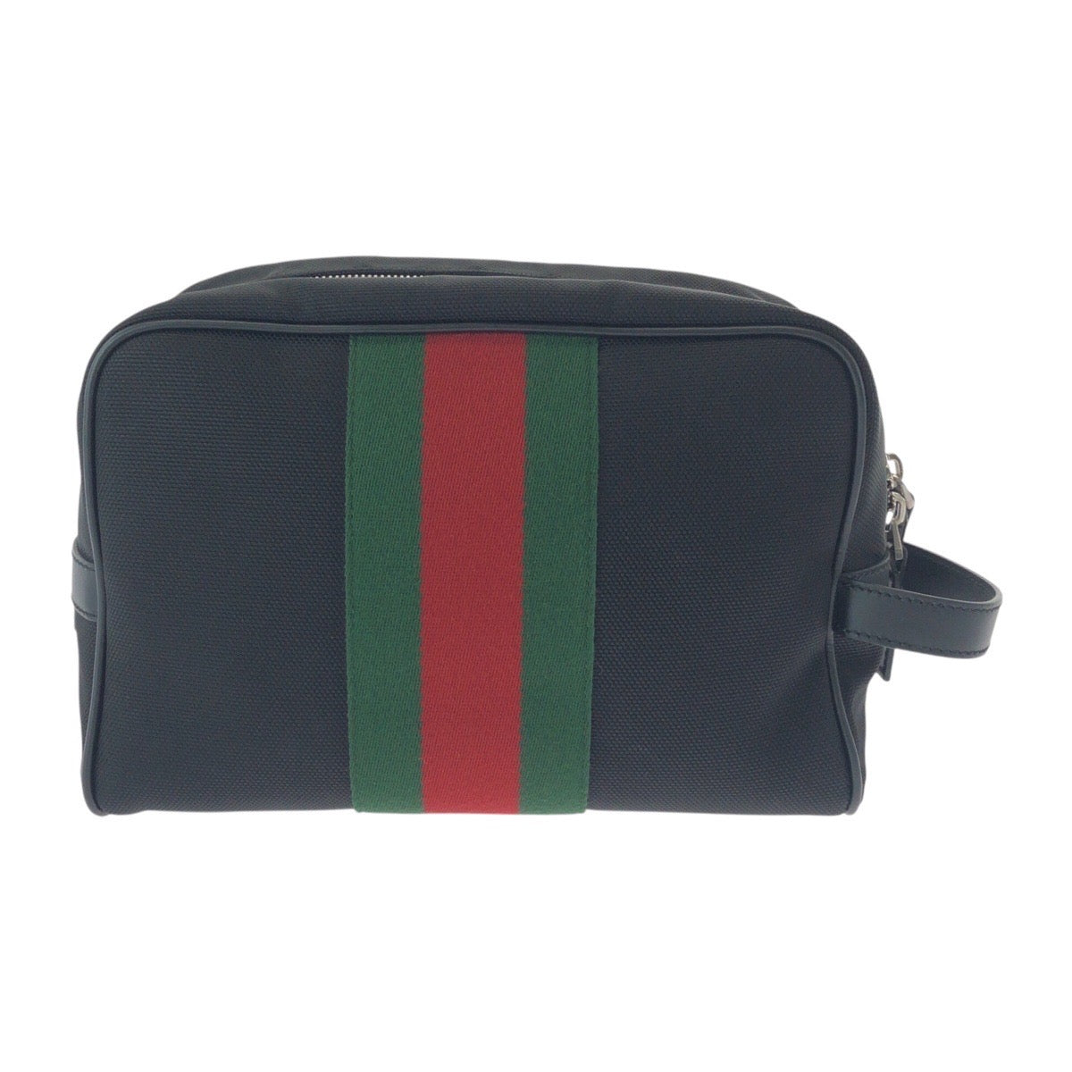 Gucci Canvas Leather Clutch Bag Black