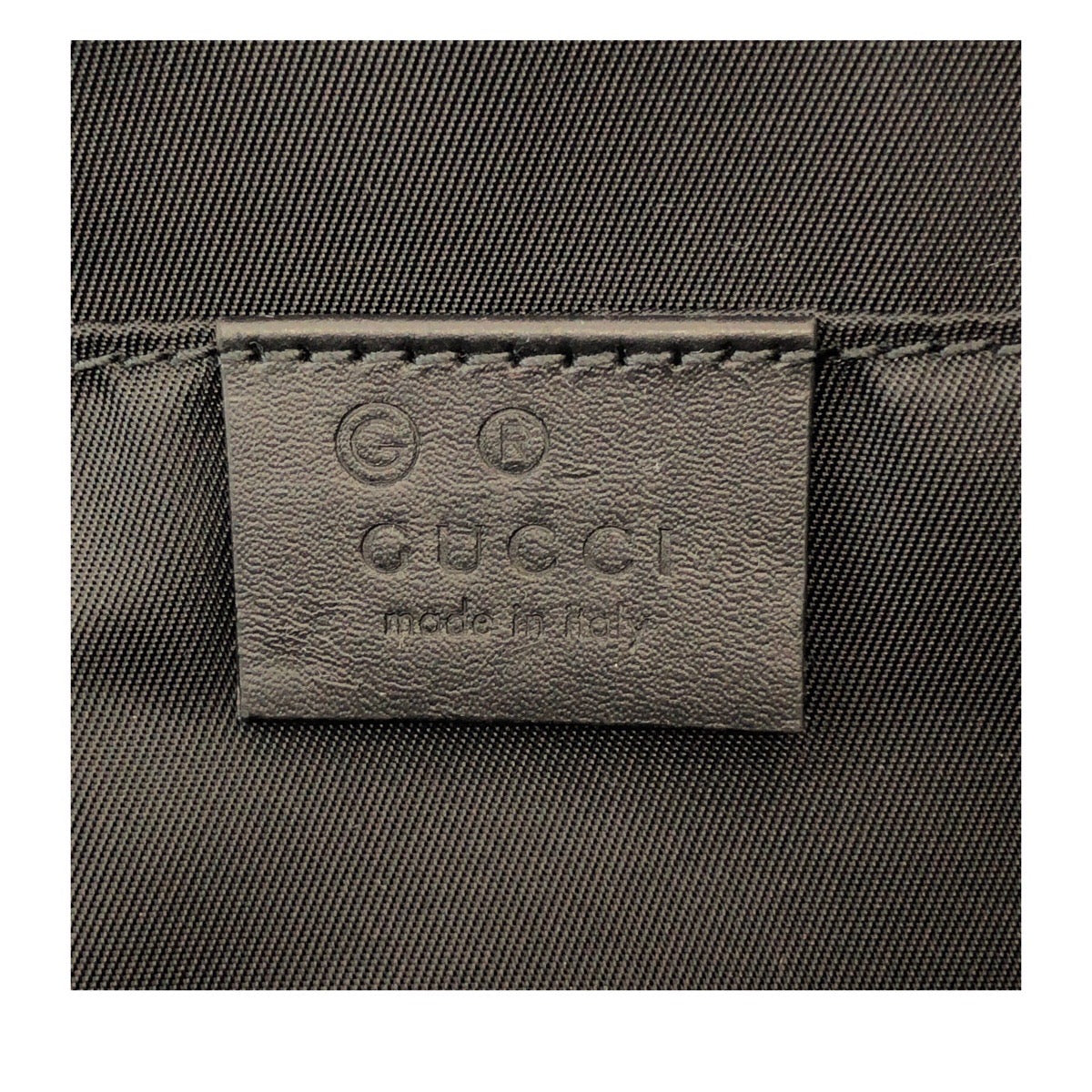 Gucci Canvas Leather Clutch Bag Black