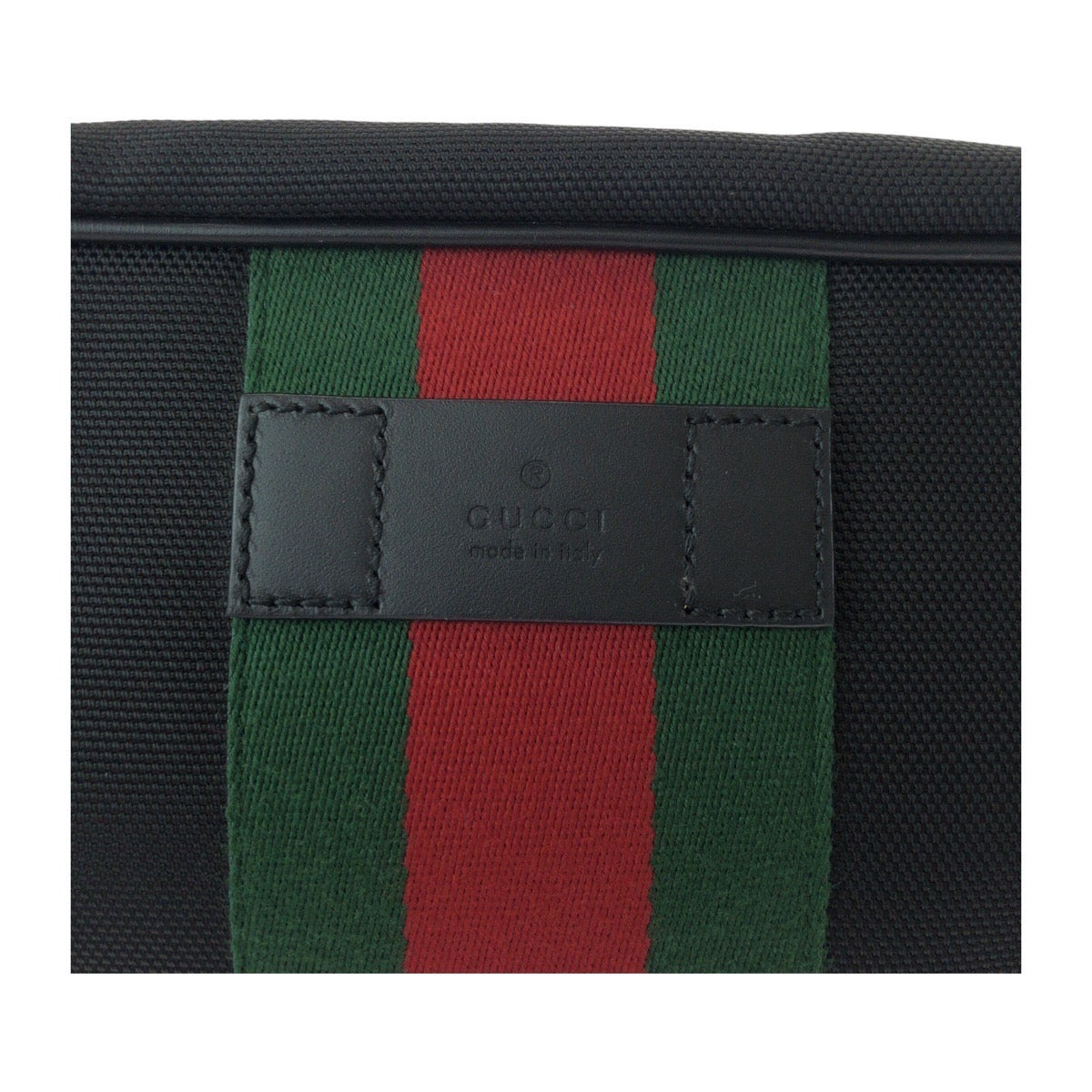 Gucci Canvas Leather Clutch Bag Black