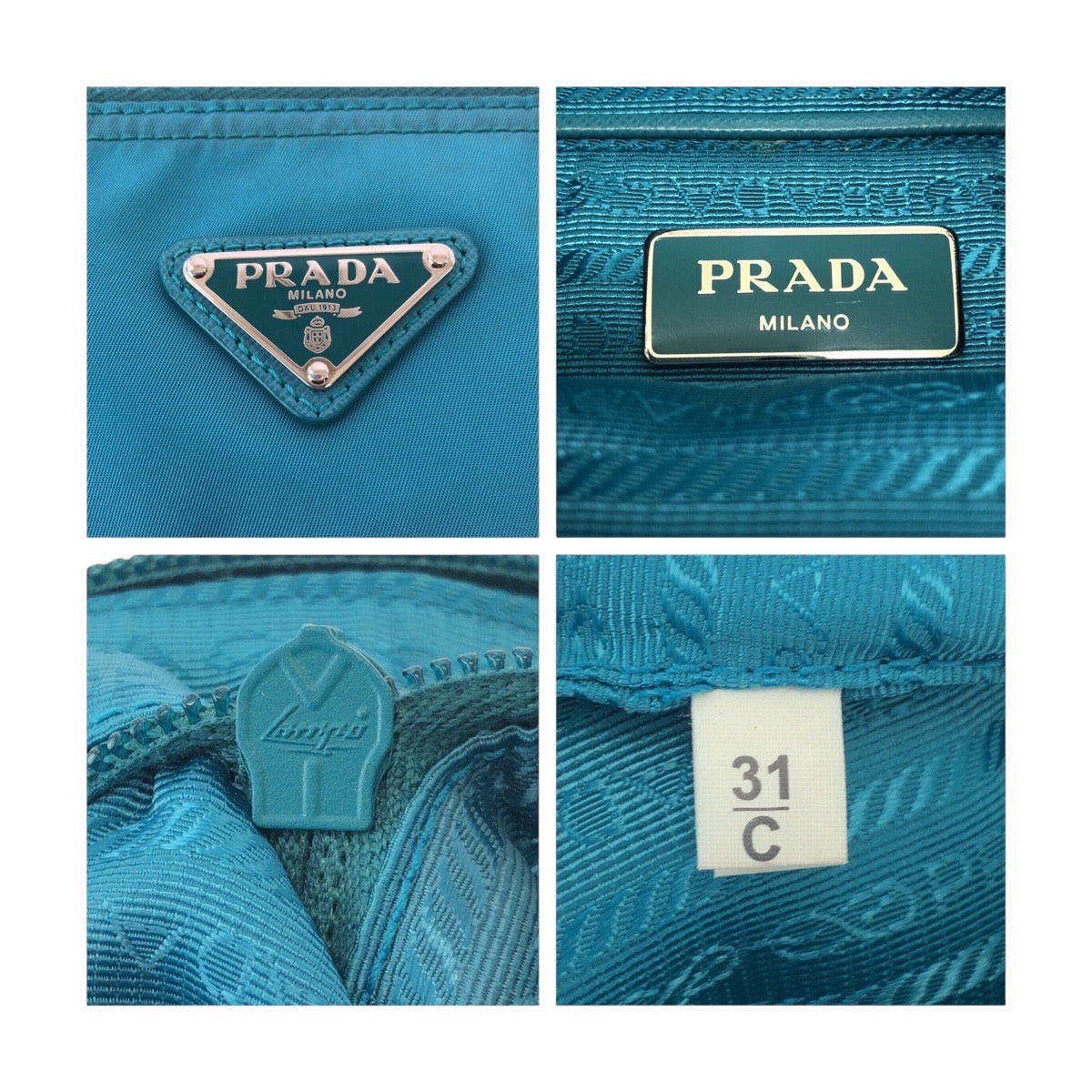 Prada Nylon Tessuto Logo Shoulder Bag