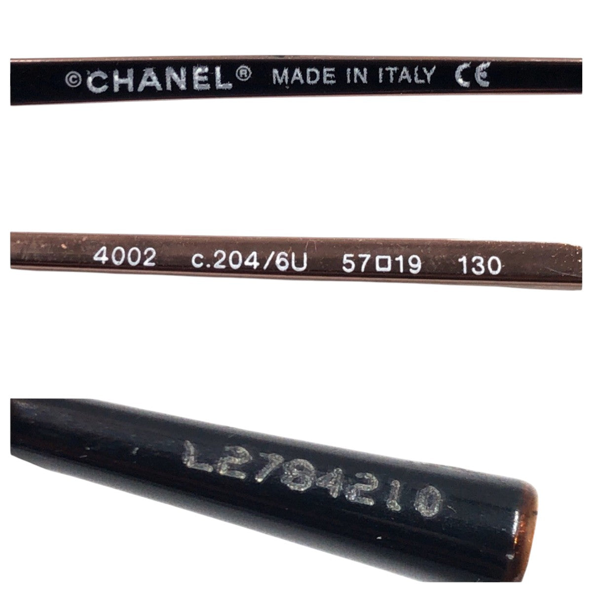 Chanel Metal Square Sunglasses 4002