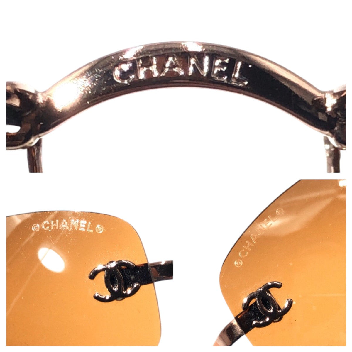 Chanel Metal Square Sunglasses 4002