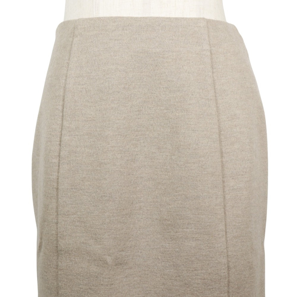 Chloe Wool Polyester Skirt Beige