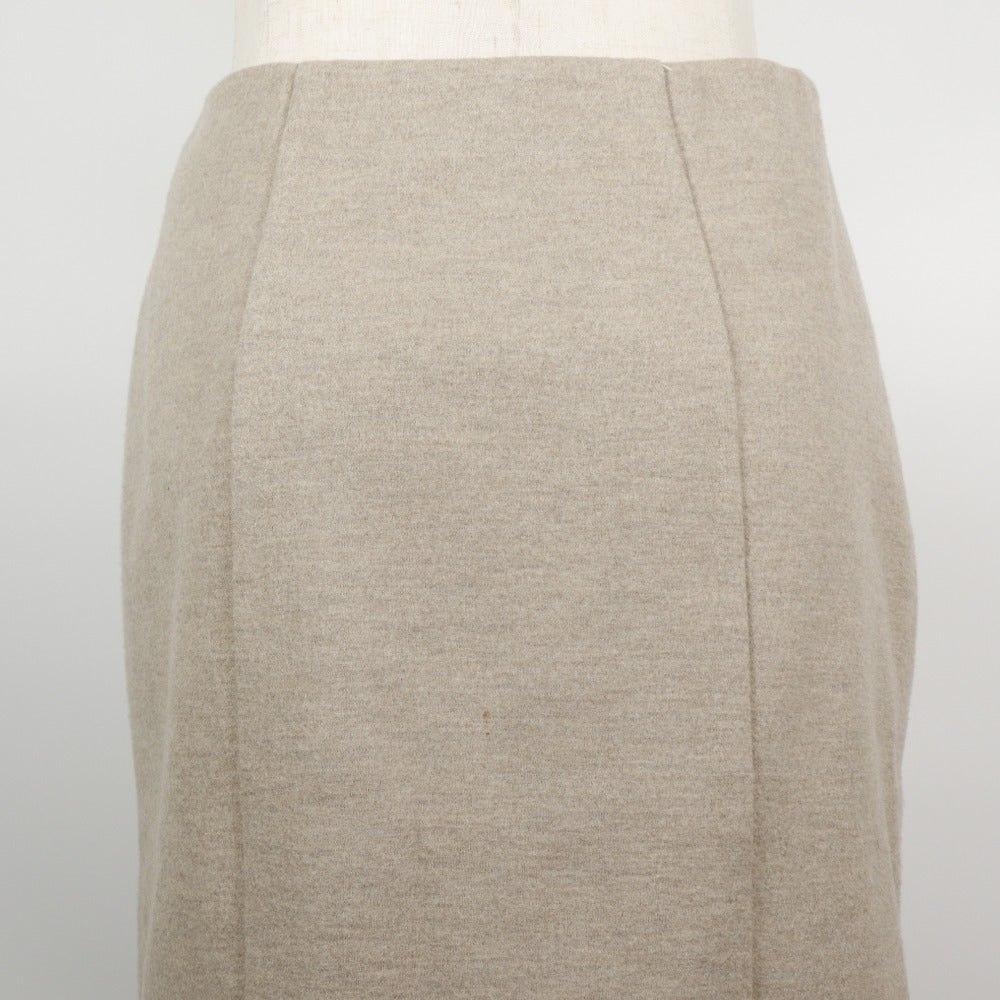 Chloe Wool Polyester Skirt Beige