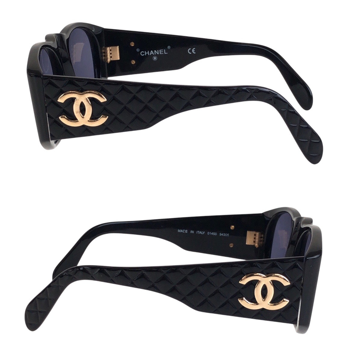 Chanel Vintage Matelassé Coco Mark Sunglasses