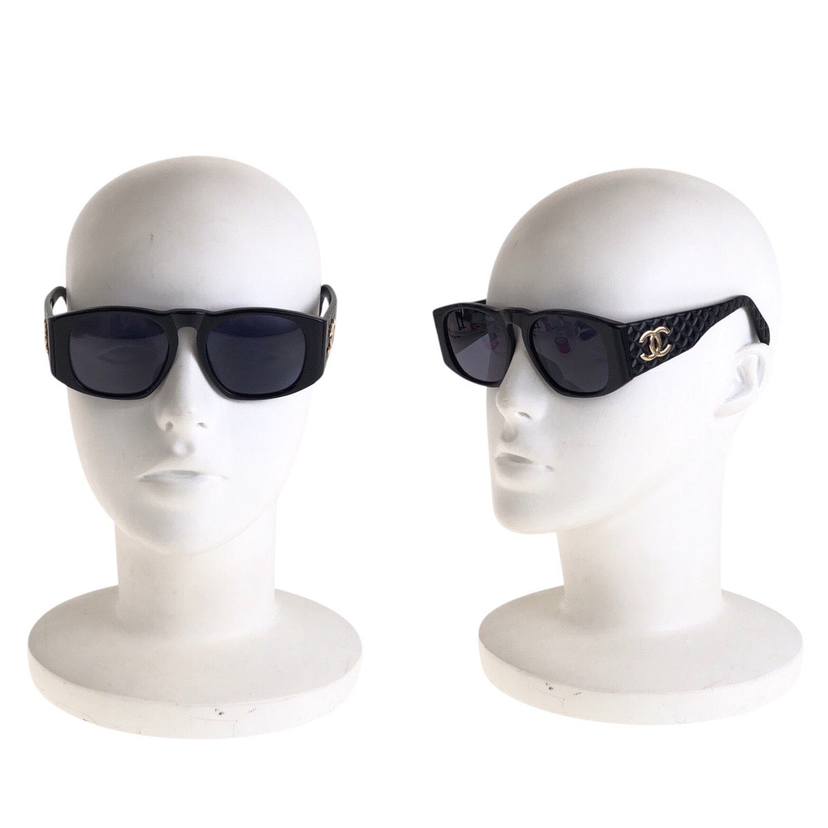 Chanel Vintage Matelassé Coco Mark Sunglasses