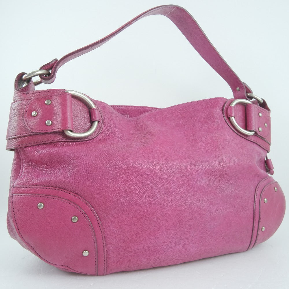 Bally Calf Leather Shoulder Bag Pink