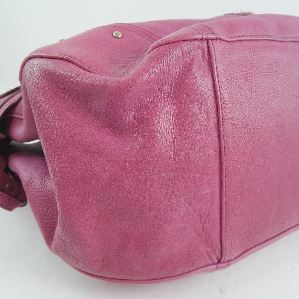 Bally Calf Leather Shoulder Bag Pink