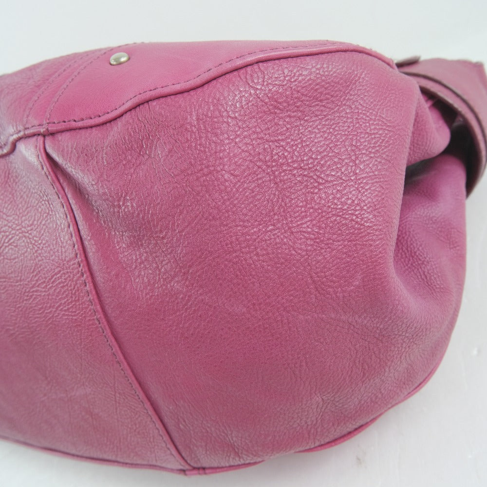 Bally Calf Leather Shoulder Bag Pink