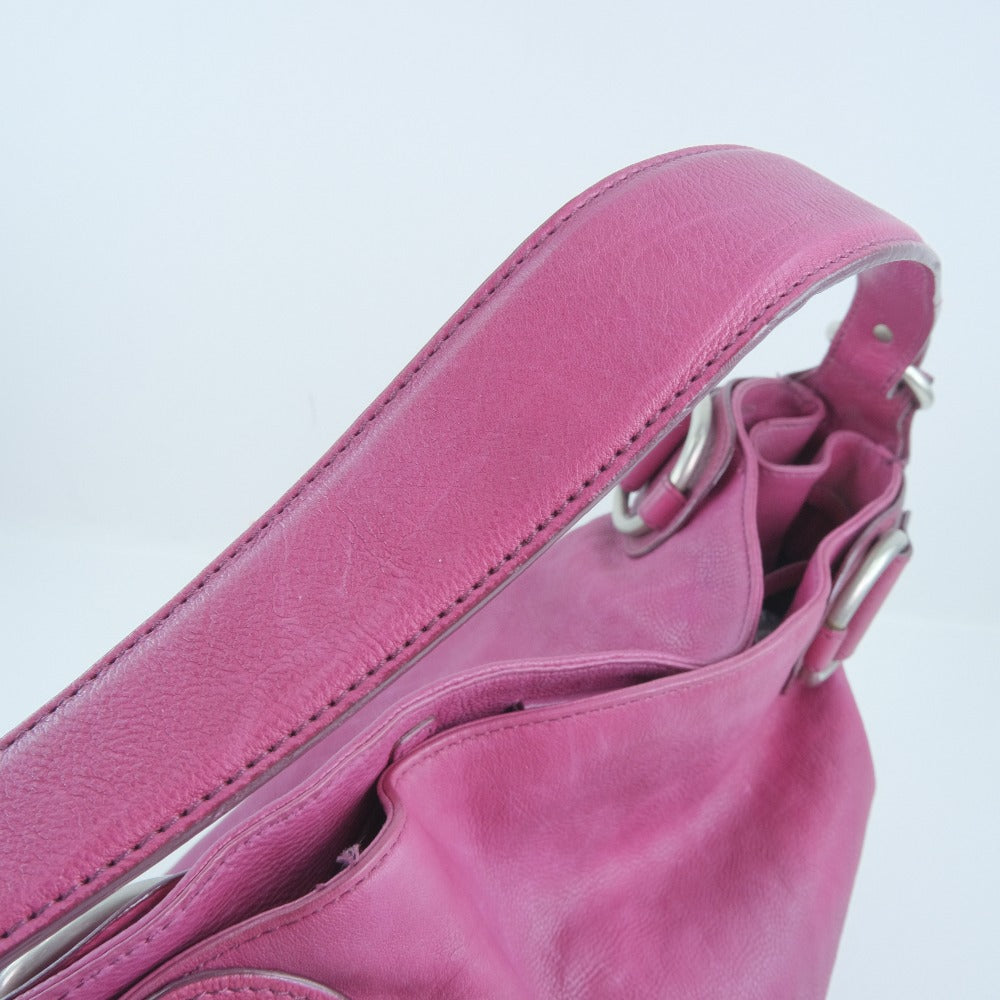 Bally Calf Leather Shoulder Bag Pink